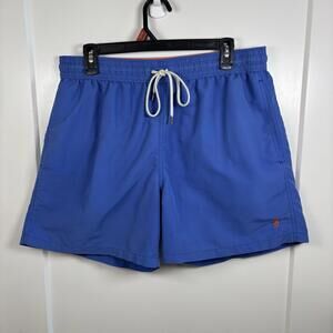 Polo Sport Ralph Lauren Mesh Lined Drawstring Swim Trunks Shorts Cobalt Blue XL